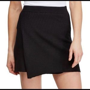 Free People Faux Wrap Mini Skirt